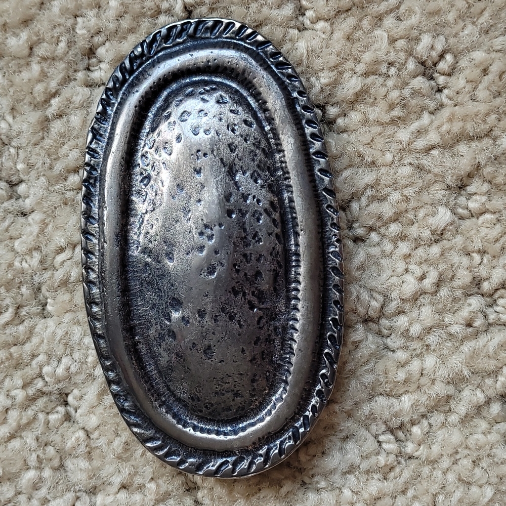 Silvertone Metal Belt Buckle (Buckle ONLY)